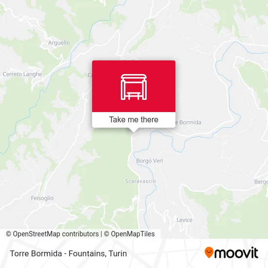 Torre Bormida - Fountains map