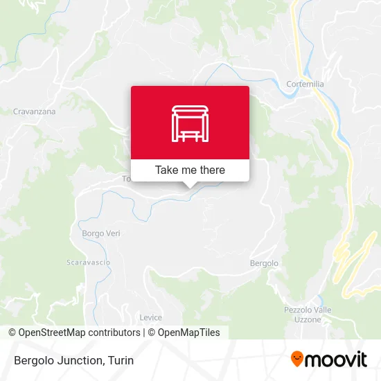 Bergolo Junction map