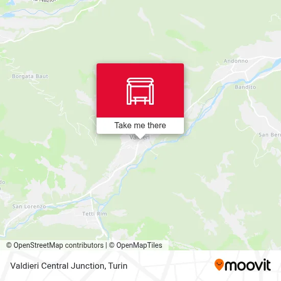 Valdieri Central Junction map