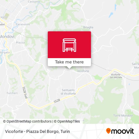 Vicoforte - Piazza Del Borgo map
