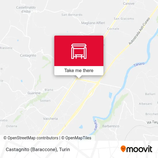 Castagnito (Baraccone) map