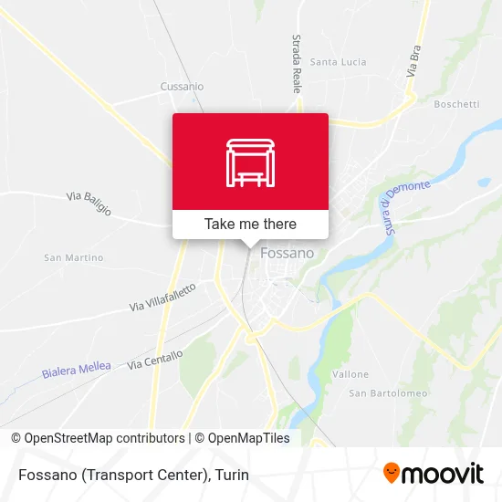 Fossano (Transport Center) map
