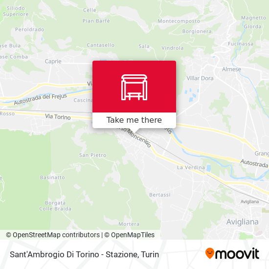 Sant'Ambrogio Di Torino - Stazione map