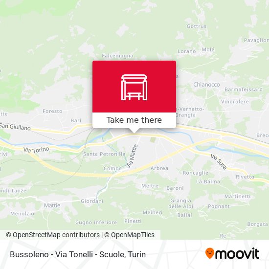 Bussoleno - Via Tonelli - Scuole map