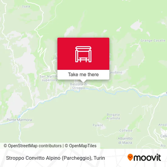 Stroppo Convitto Alpino (Parcheggio) map
