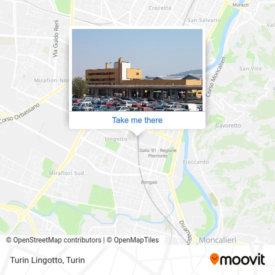 Turin Lingotto map