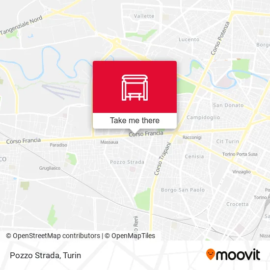 Pozzo Strada map