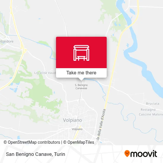 San Benigno Canave map
