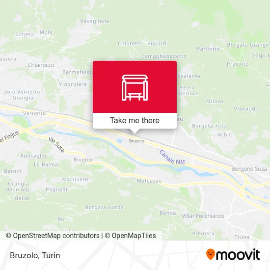 Bruzolo map