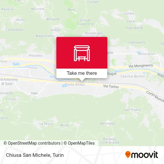 Chiusa San Michele map