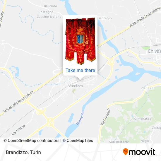 Brandizzo map