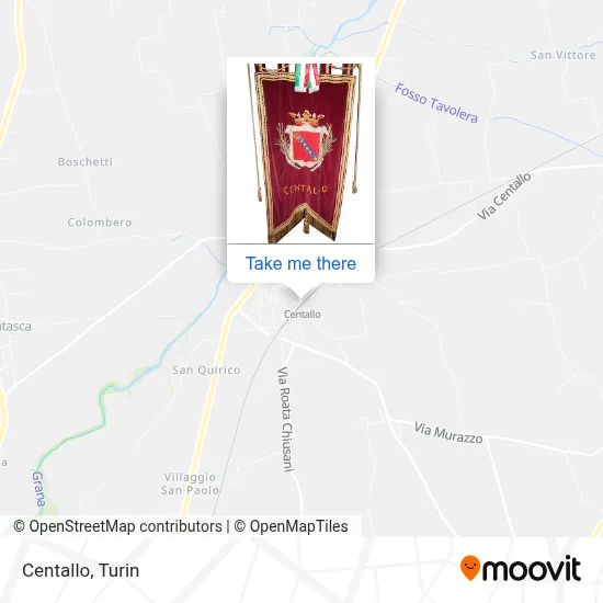 Centallo map