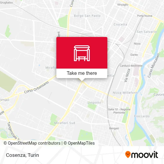 Cosenza map