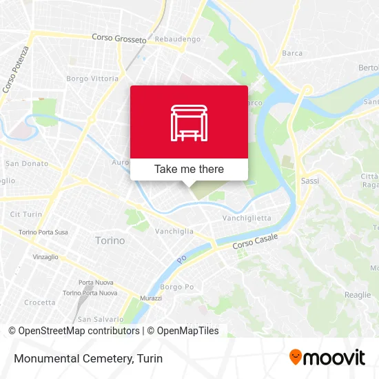 Monumental Cemetery map