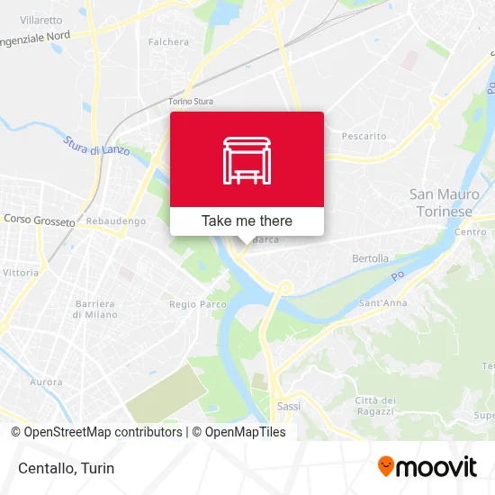 Centallo map