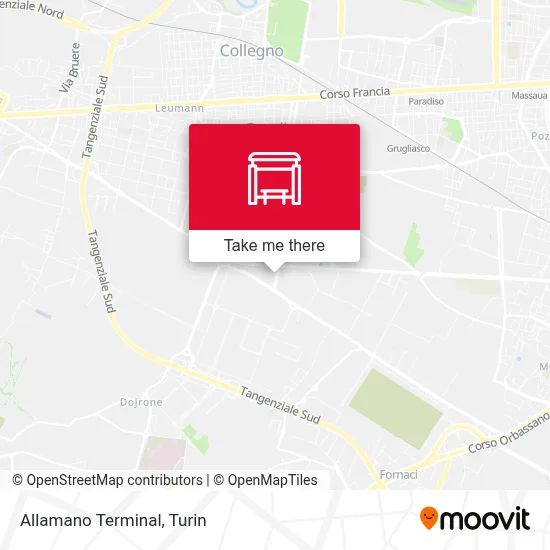 Allamano Terminal map