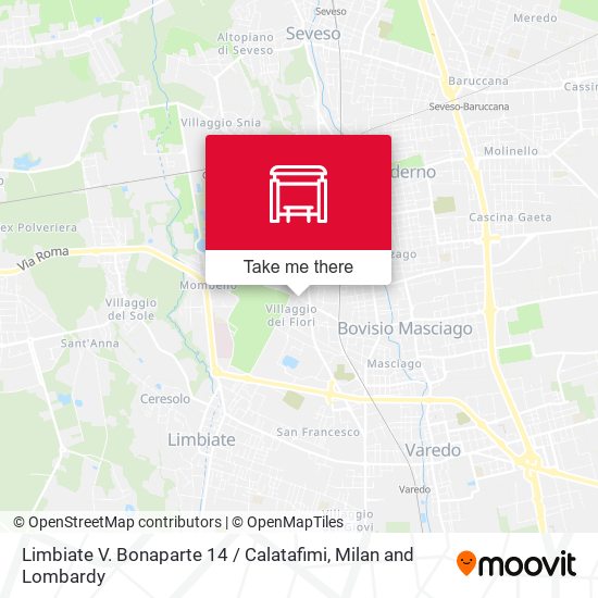 Limbiate V. Bonaparte 14 / Calatafimi map