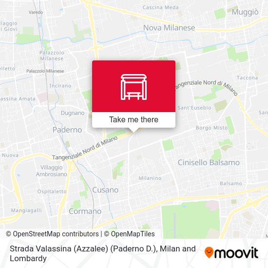 Strada Valassina (Azzalee) (Paderno D.) map