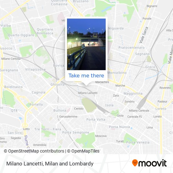 Milano Lancetti map