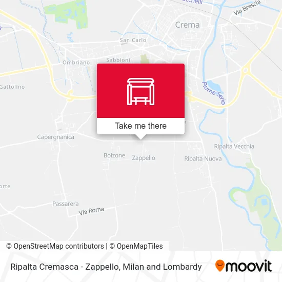 Ripalta Cremasca - Zappello map