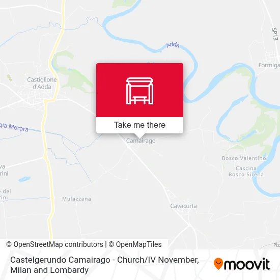 Castelgerundo Camairago - Church / IV November map