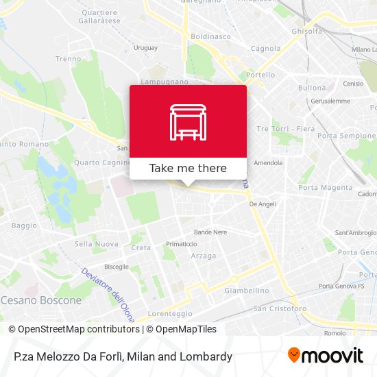 P.za Melozzo Da Forlì map