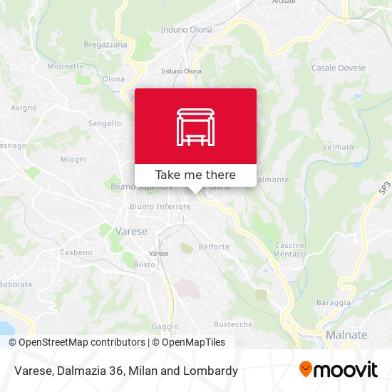 Varese, Dalmazia 36 map