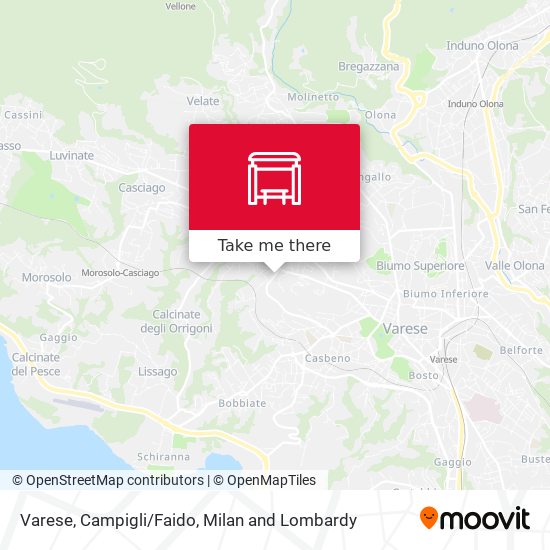 Varese, Campigli/Faido map