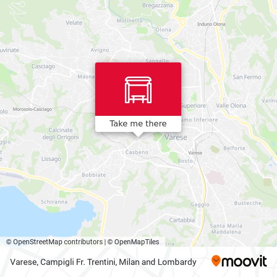 Varese, Campigli Fr. Trentini map