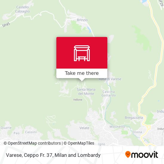 Varese, Ceppo Fr. 37 map