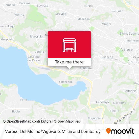 Varese, Del Molino/Vigevano map