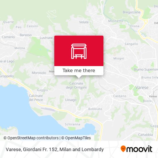 Varese, Giordani Fr. 152 map