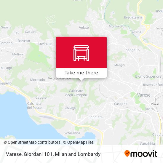 Varese, Giordani 101 map