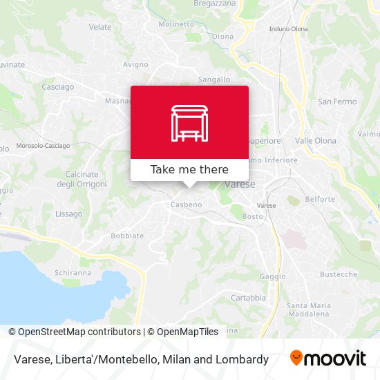 Varese, Liberta'/Montebello map