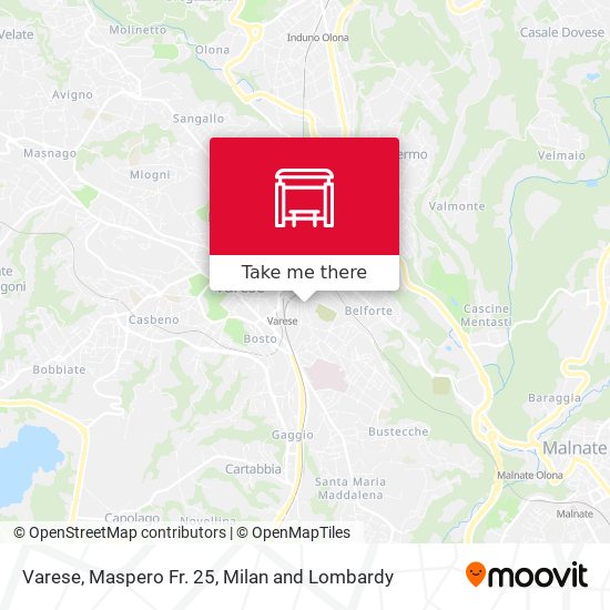 Varese, Maspero Fr. 25 map