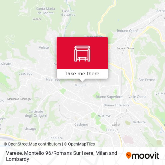Varese, Montello 96 / Romans Sur Isere map
