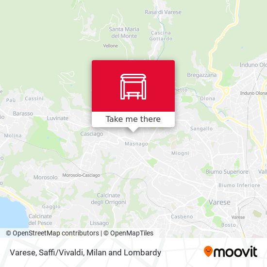 Varese, Saffi/Vivaldi map