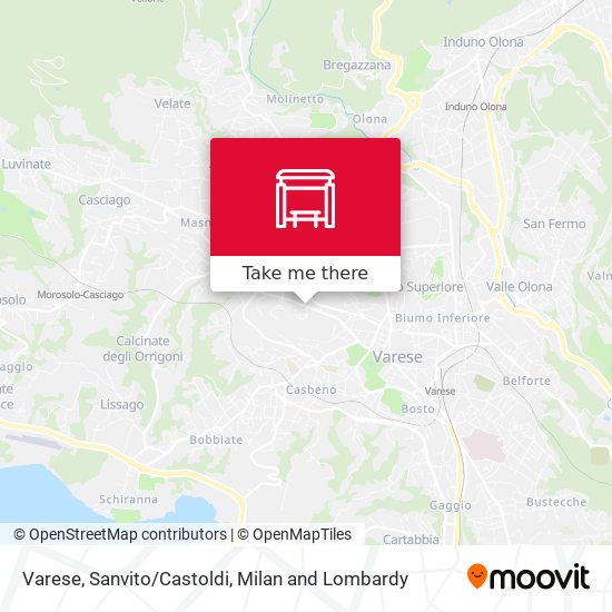 Varese, Sanvito/Castoldi map