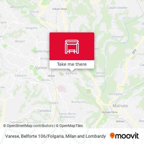 Varese, Belforte 106/Folgaria map