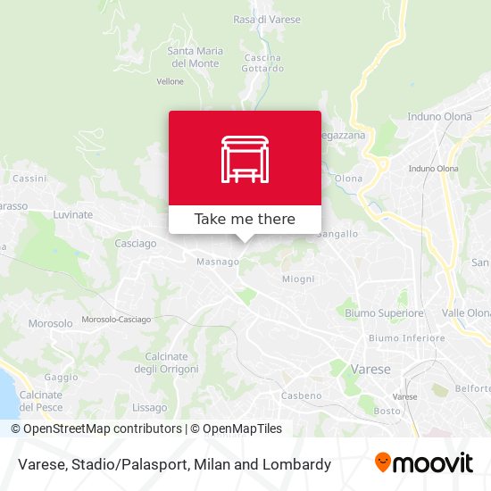 Varese, Stadio/Palasport map