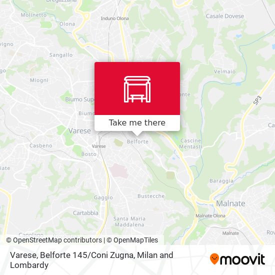 Varese, Belforte 145 / Coni Zugna map
