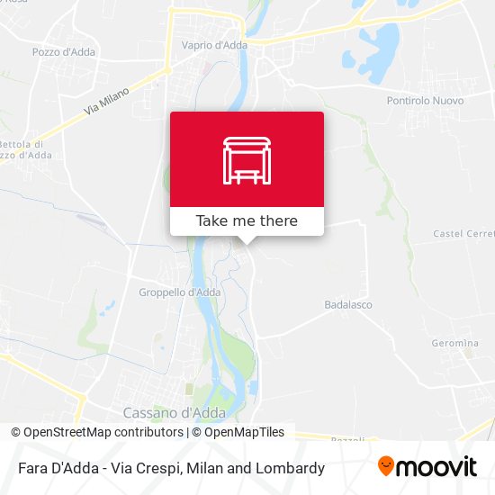 Fara D'Adda - Via Crespi map