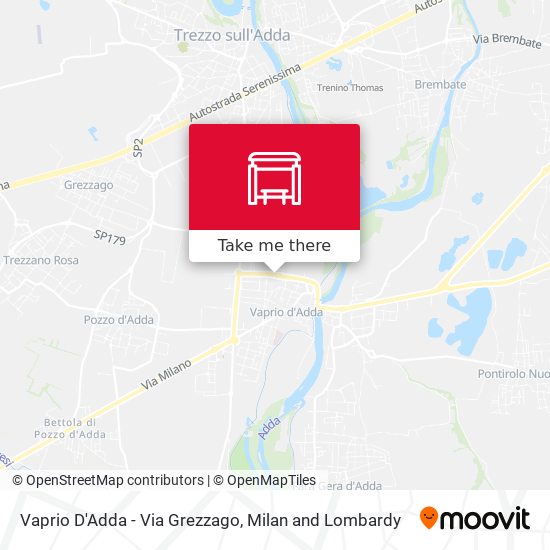 Vaprio D'Adda - Via Grezzago map