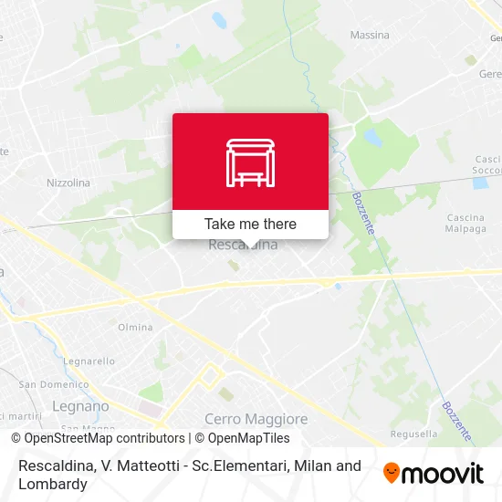 Rescaldina, V. Matteotti - Elementary School map