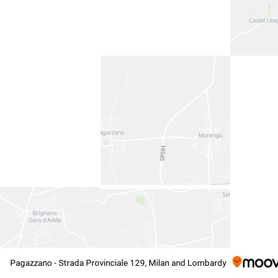 Pagazzano - Strada Provinciale 129 map