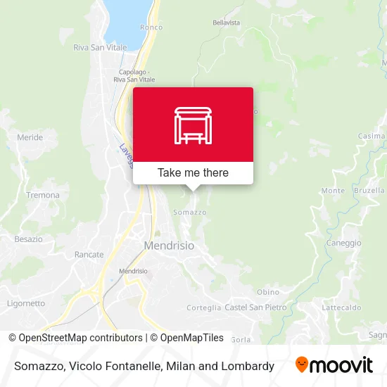 Somazzo, Vicolo Fontanelle map