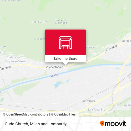 Gudo Church map