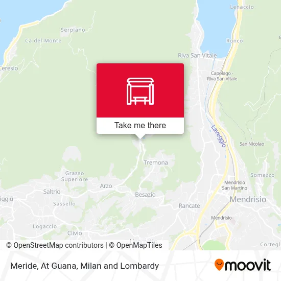 Meride, At Guana map