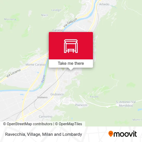 Ravecchia, Village map