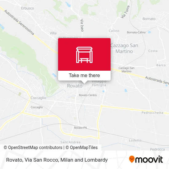 Rovato, Via San Rocco map